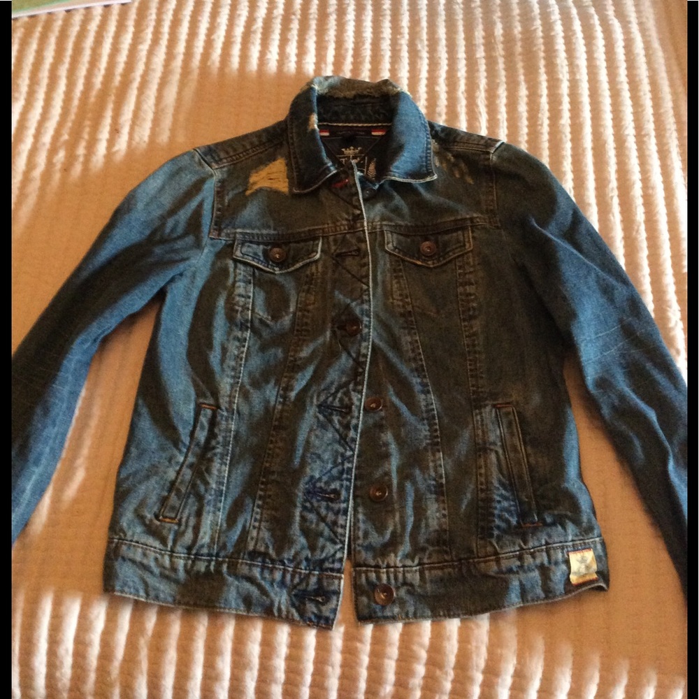 Women’s distressed Tommy Hilfiger Jean jacket